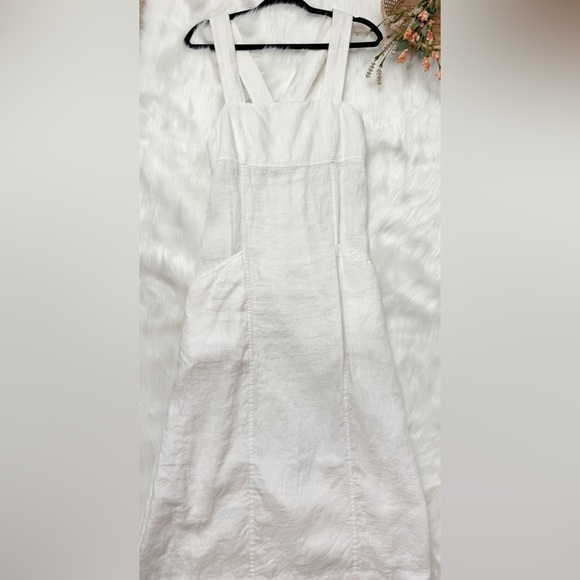 Lunya 100% Linen Woven Dress White Small - Picture 3 of 5